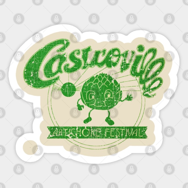 Castroville Artichoke 1959 Sticker by Thrift Haven505